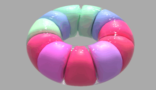 Blender初⼼者向け⾵船がモコモコ膨らむ3Dアニメーション