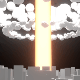 【Blenderジオメトリーノード】衝撃！光線と破壊アニメーションの作り方【SNSで話題の3Dエフェクト】